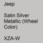 Preview: Jeep, Satin Silver Metallic (Wheel Color), XZA-W.